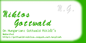 miklos gottwald business card